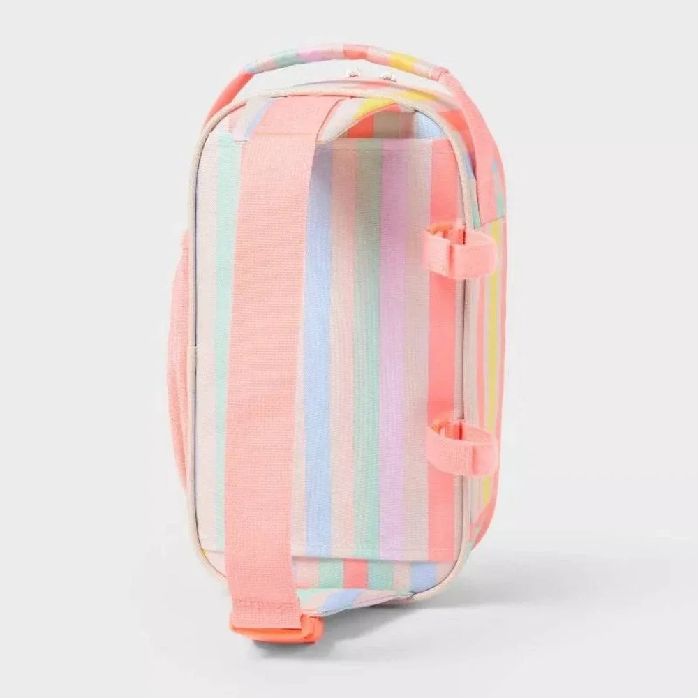 Sun Squad 6 Can Soft Sided Cooler 4.5qt‎ Striped New With Tags